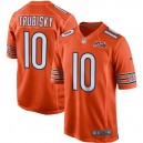 Chicago Bears Mitchell Trubisky Nike orange 100e maillot de match pour hommes