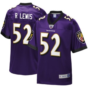 Ravens de Baltimore Hommes Ray Lewis NFL Pro Line Purple Maillot de joueur à la retraite