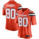 Maillot de football Nike Orange Player pour hommes Cleveland Browns Jarvis Landry