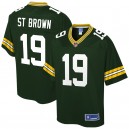 Maillot Hommes Vert Bay Packers Equanimeous St. Brown NFL Pro Line Vert