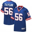 Hommes New York Giants Lawrence Taylor NFL Pro Line Royal retraité lecteur réplique Maillot