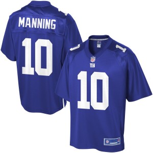 Pro Line Hommes Giants de New York Eli Manning Ãquipe Color Maillot