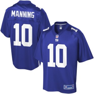 Pro Line Hommes Giants de New York Eli Manning Équipe Color Maillot