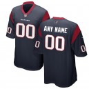 Maillot de jeu personnalisé Nike Navy Des Texans de Houston