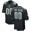 Hommes De Philadelphie Eagles Nike Noir Alternate Replica Custom Jeu Maillot