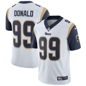 Hommes De Los Angeles Rams Aaron Donald Nike Blanc Vapeur Intouchable LimitÃ© Joueur Maillot