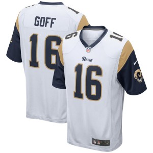 Hommes De Los Angeles Rams Jared Goff Nike Blanc Jeu Player Maillot