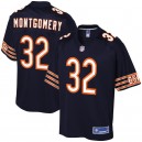 Hommes De Chicago Bears David Montgomery NFL Pro Line Navy Team Player Maillot