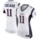 Femmes New England Patriots Julian Edelman Nike Blanc Jeu Maillot