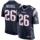 Hommes New England Patriots Sony Michel Nike Navy Jeu Maillot