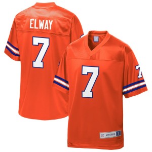 Maillot John Elway Denver Broncos NFL Pro Line - Réplique de joueurs retraités - Orange