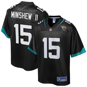 Hommes Jacksonville Jaguars Gardner Minshew II NFL Pro Line Noir lecteur Maillot