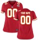 Maillot de match personnalisé Nike Rouge Kansas City Chiefs pour Femme