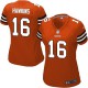 Women Nike Cleveland Browns &16 Andrew Hawkins Elite Orange Alternate NFL Jersey