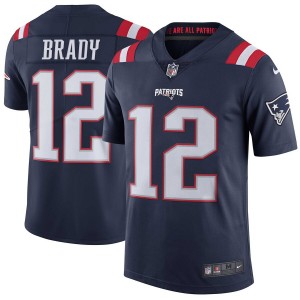 Tom Brady New England Patriots Nike Vapor Intouchable Color Rush limitÃ© lecteur Maillot - Marine