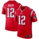 Tom Brady Maillot Nike Inverted Legend - Patriots de la Nouvelle-Angleterre - Rouge