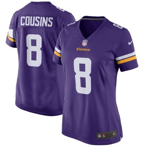 Maillot de match Nike pour femme Kirk Cousins du Minnesota Viking - Pourpre