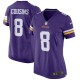 Maillot de match Nike pour femme Kirk Cousins du Minnesota Viking - Pourpre