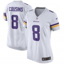 Maillot de football Nike Cousins Kirk Cousins du Minnesota pour femmes - Blanc