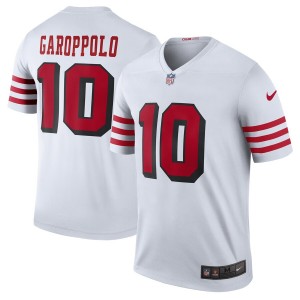 Jimmy Garoppolo San Francisco 49ers Nike Color Rush L&eacute;gende Joueur Maillot - Blanc