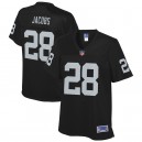 Josh Jacobs Oakland Raiders NFL Pro Line Femmes Team Joueur Maillot - Noir
