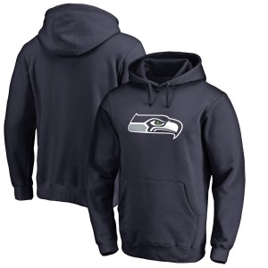 Chandail à capuchon avec logo principal des Seattle Seahawks NFL Pro Line de Fanatics - College Navy