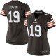 Women Nike Cleveland Browns &19 Miles Austin Elite Brown Team Color NFL Jersey