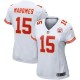 Maillot Joueur Blanc Nike Patrick Mahomes Kansas City Chiefs pour Femmes