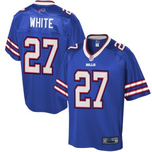 Maillot de football Royal Player White NFL Tre'Davious Bills pour Homme