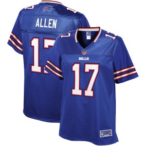 Maillot Josh Allen NFL Pro Line Royal Player pour femmes Buffalo Bills pour Femme