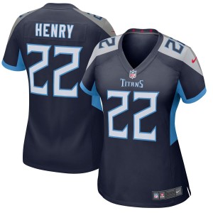 Tennessee Titans Derrick Henry Maillot de jeu Nike Navy New 2018 pour femme