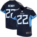 Maillot de jeu Nike Tennessee Titans Derrick Henry pour fille, bleu marine