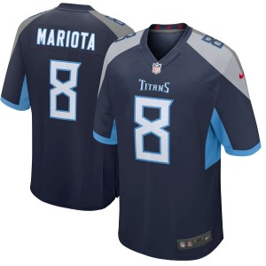 Tennessee Titans Marcus Mariota Nike Navy New 2018 Jeu Maillot Homme
