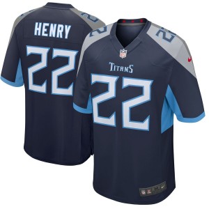 Derrick Henry Tennessee Titans Nike New 2018 Jeu Maillot - Marine
