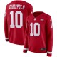 Jimmy Garoppolo San Francisco 49ers Nike Maillot à manches longues Pour Femme - Scarlet