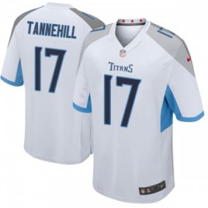 Hommes Tennessee Titans Ryan Tannehill Blanc Jeu Maillot Par Nike