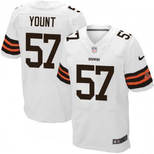 Hommes Nike Cleveland Browns # 57 Christian Yount Élite blanc NFL Maillot Magasin