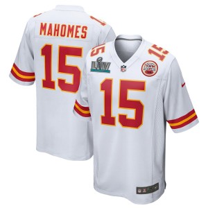 Patrick Mahomes Kansas City Chiefs Nike Super Bowl LIV Bound Jeu Maillot - Blanc
