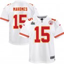 Patrick Mahomes Kansas City Chiefs Nike Enfants Super Bowl LIV Bound Jeu Maillot - Blanc