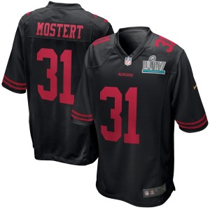 Nike Raheem Mostert San Francisco 49ers Black Super Bowl LIV Bound Alternate Jeu Maillot
