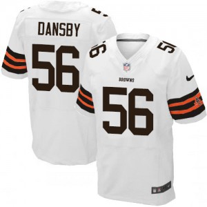 Hommes Nike Cleveland Browns # 56 Karlos Dansby Élite blanc NFL Maillot Magasin