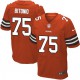 Men Nike Cleveland Browns &75 Joel Bitonio Elite Orange Alternate NFL Jersey