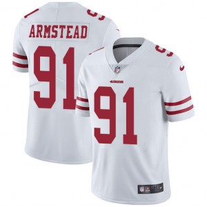 Maillot limit&eacute; de la route blanche Arik Armstead San Francisco 49ers