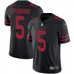 Maillot Bradley Pinion noir San Francisco 49ers alternatif pour homme en nombre limit&eacute;