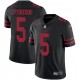 Maillot Bradley Pinion noir San Francisco 49ers alternatif pour homme en nombre limité