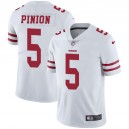 Maillot route Bradley Pinion blanc San Francisco 49ers pour hommes en nombre limit&eacute;