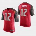 Tampa Bay Buccaneers hommes et 12 Tom Brady jeu Jersey - Rouge