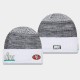 New Era San Francisco Men Heather Grey Super Bowl LIV Sideline Cuff Bonnet