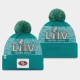 New Era San Francisco Men Aqua Super Bowl LIV Pom Bonnet