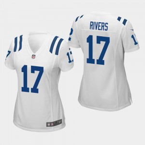 Les Colts d’Indianapolis féminins Maillot de jeu de Philip Rivers - Blanc